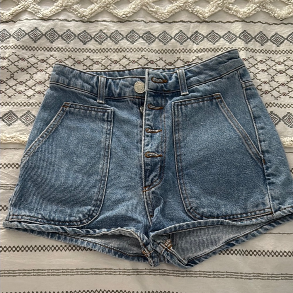 Sandro Denim High-Waisted Women Shorts - Sz 4